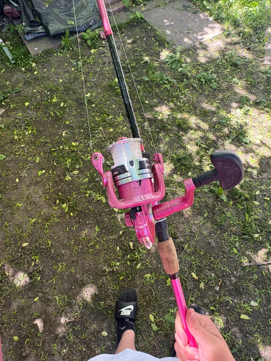 Pink Okuma Fishing Rod and Reel Combo