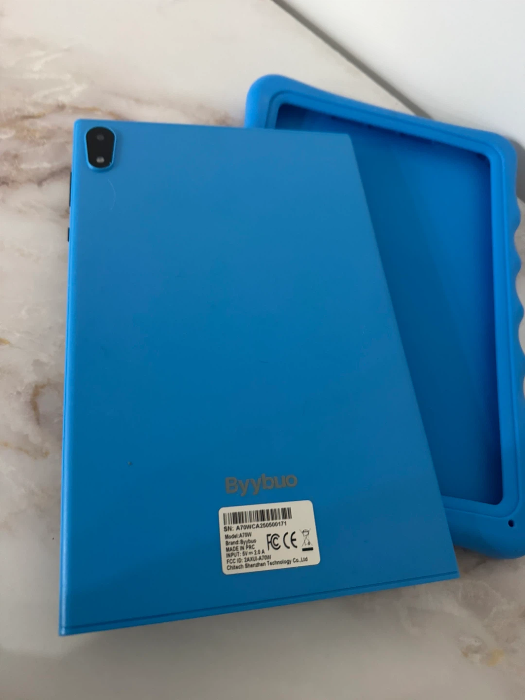 Byybuo Kids Tablet with Blue Case