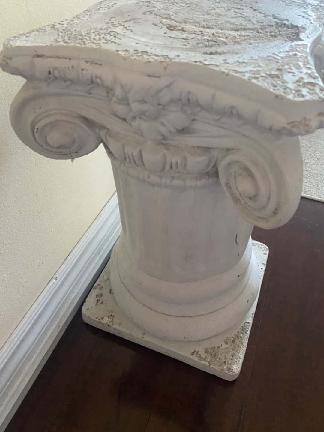 White Decorative Column Pedestal