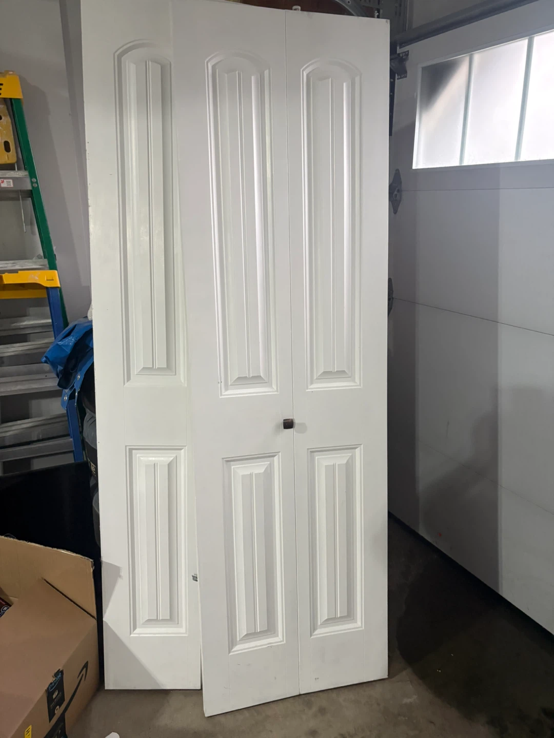 White Bi-Fold Doors x 2 Used