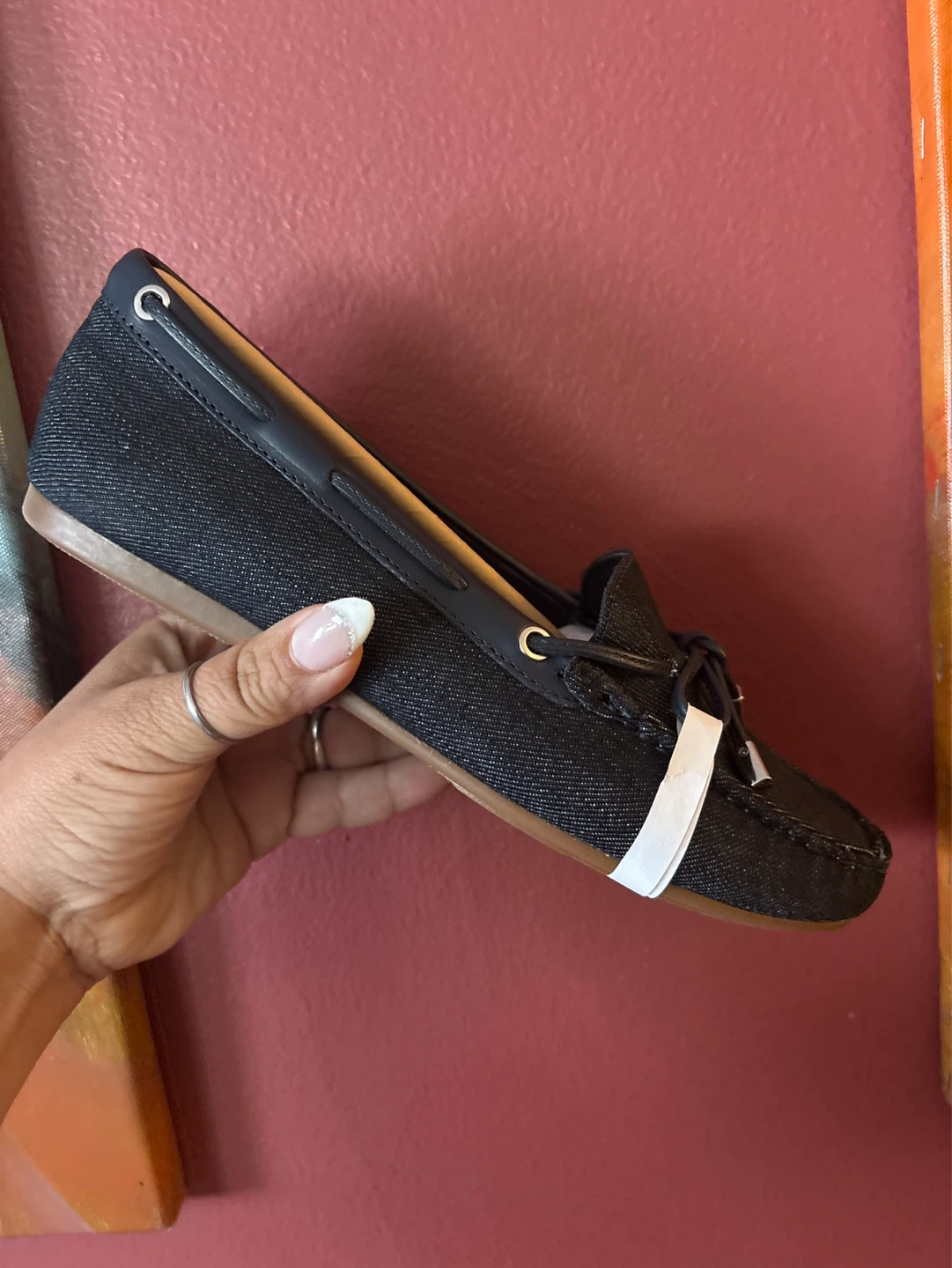 New Michael Kors Sutton Moc Denim Flats Size 8M - photo 4
