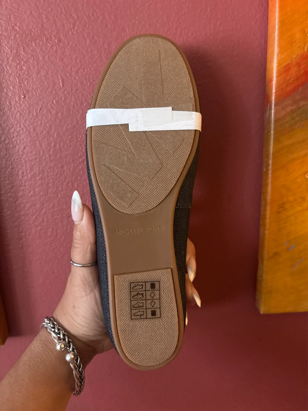 New Michael Kors Sutton Moc Denim Flats Size 8M - photo 3
