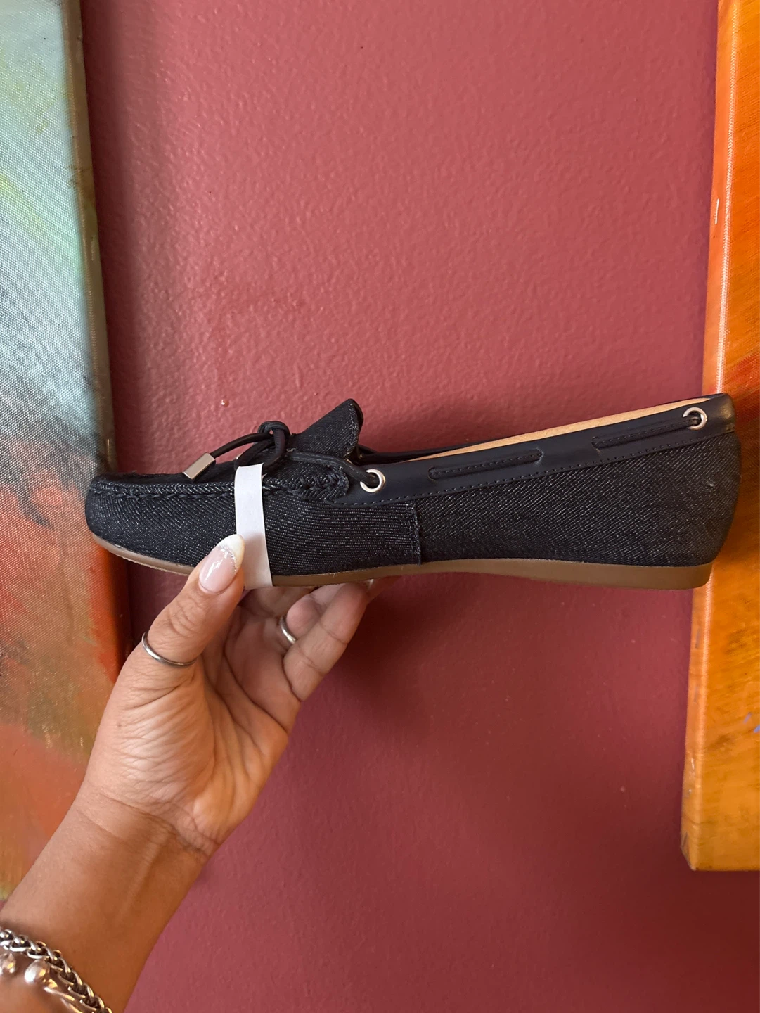 New Michael Kors Sutton Moc Denim Flats Size 8M - photo 5