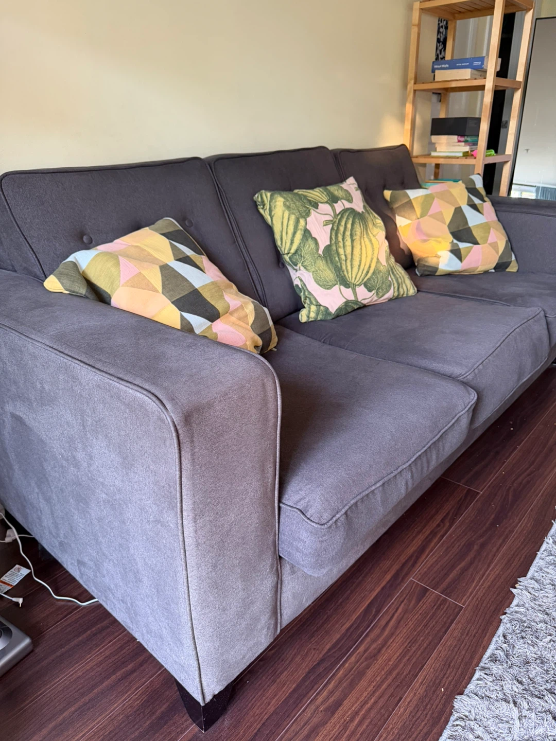 Dark Grey 3-Seater Sofa - photo 2
