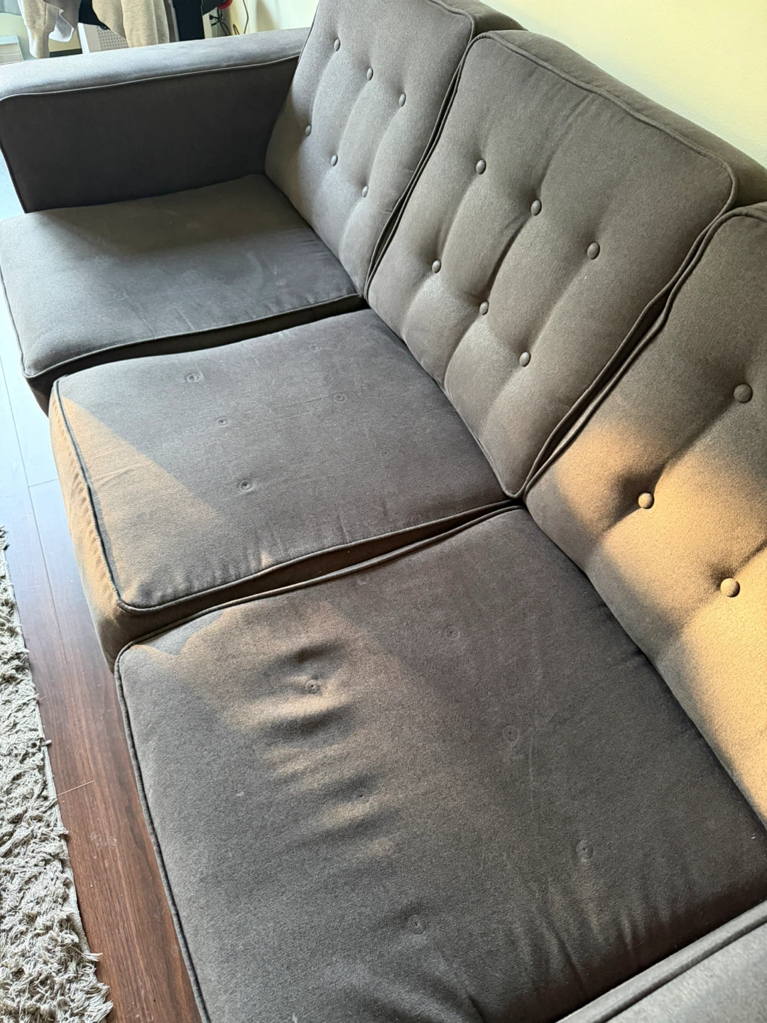 Dark Grey 3-Seater Sofa - photo 3