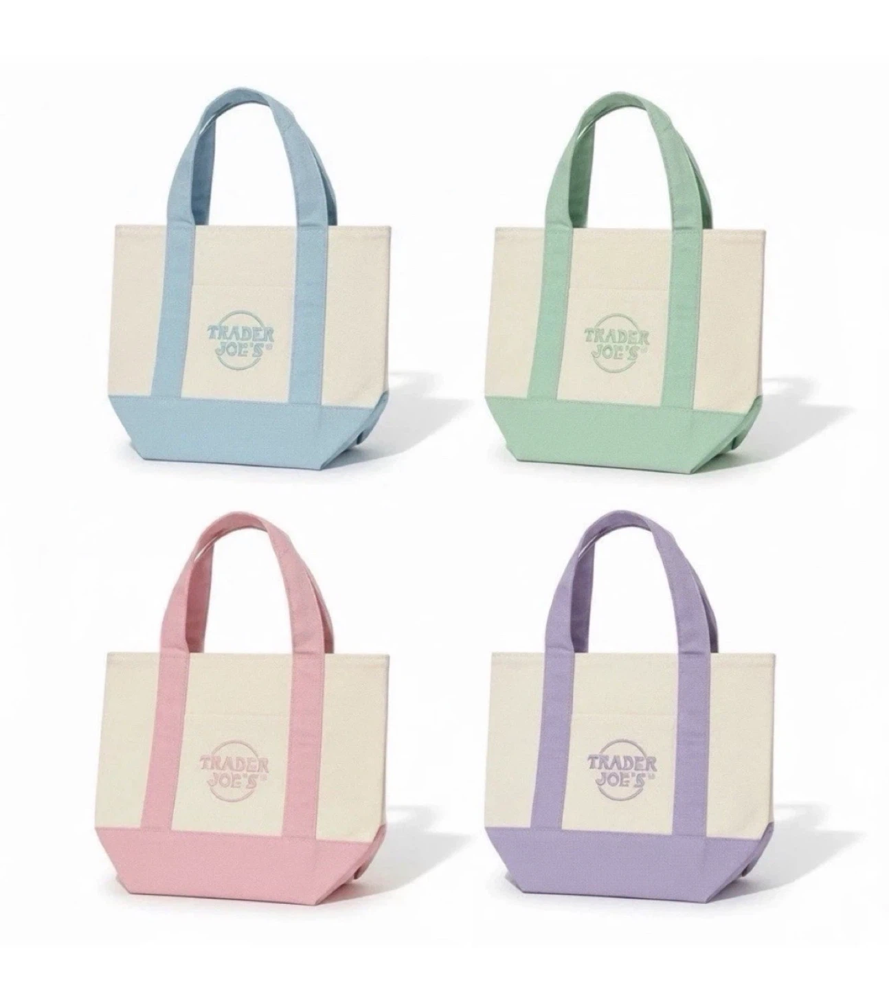 Trader Joe's Mini Canvas Tote Bag