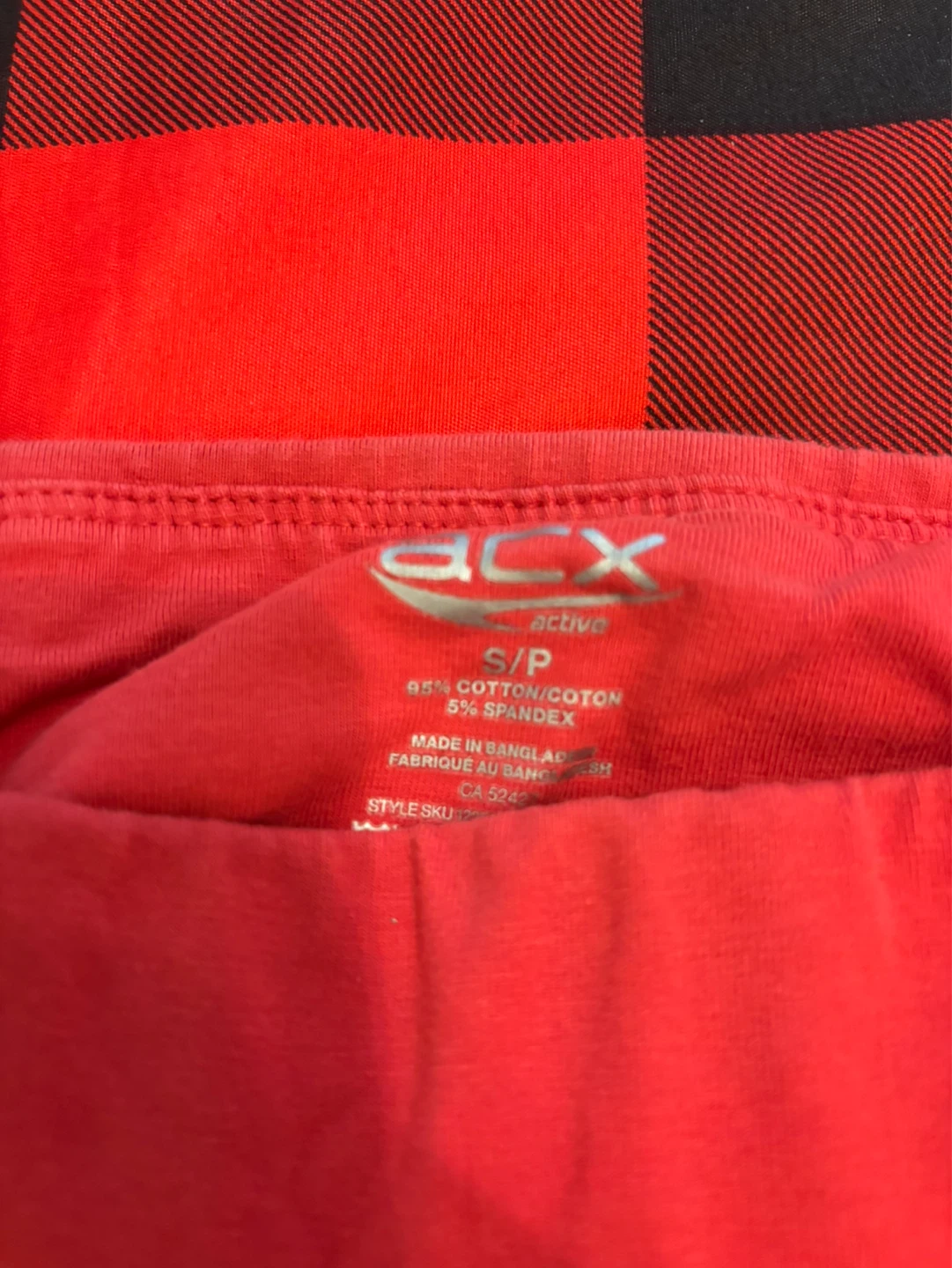 SCX Active Red Cropped Leggings size small - photo 3