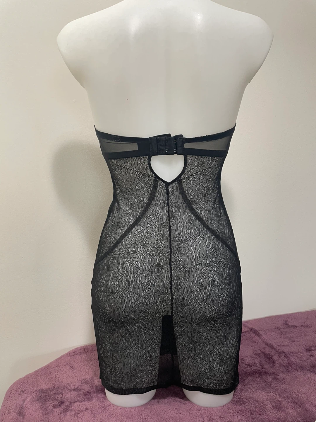 Next- Black Sheer Lace Dress Size 34D - photo 3