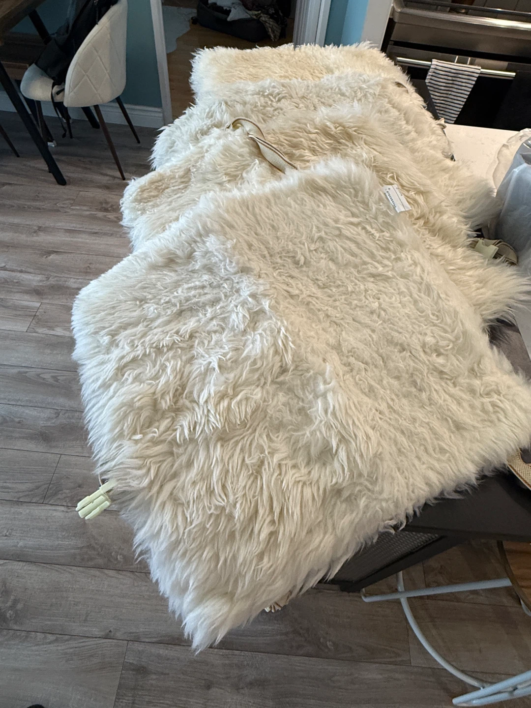 Faux sheepskin chair covers - photo 3