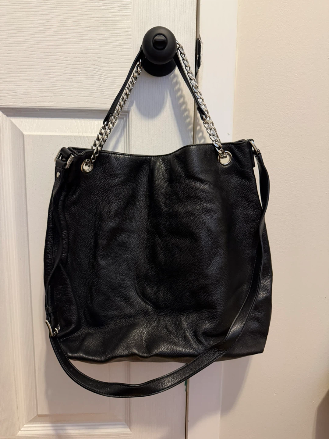 Michael Kors Black Leather Hobo Shoulder Bag - photo 2