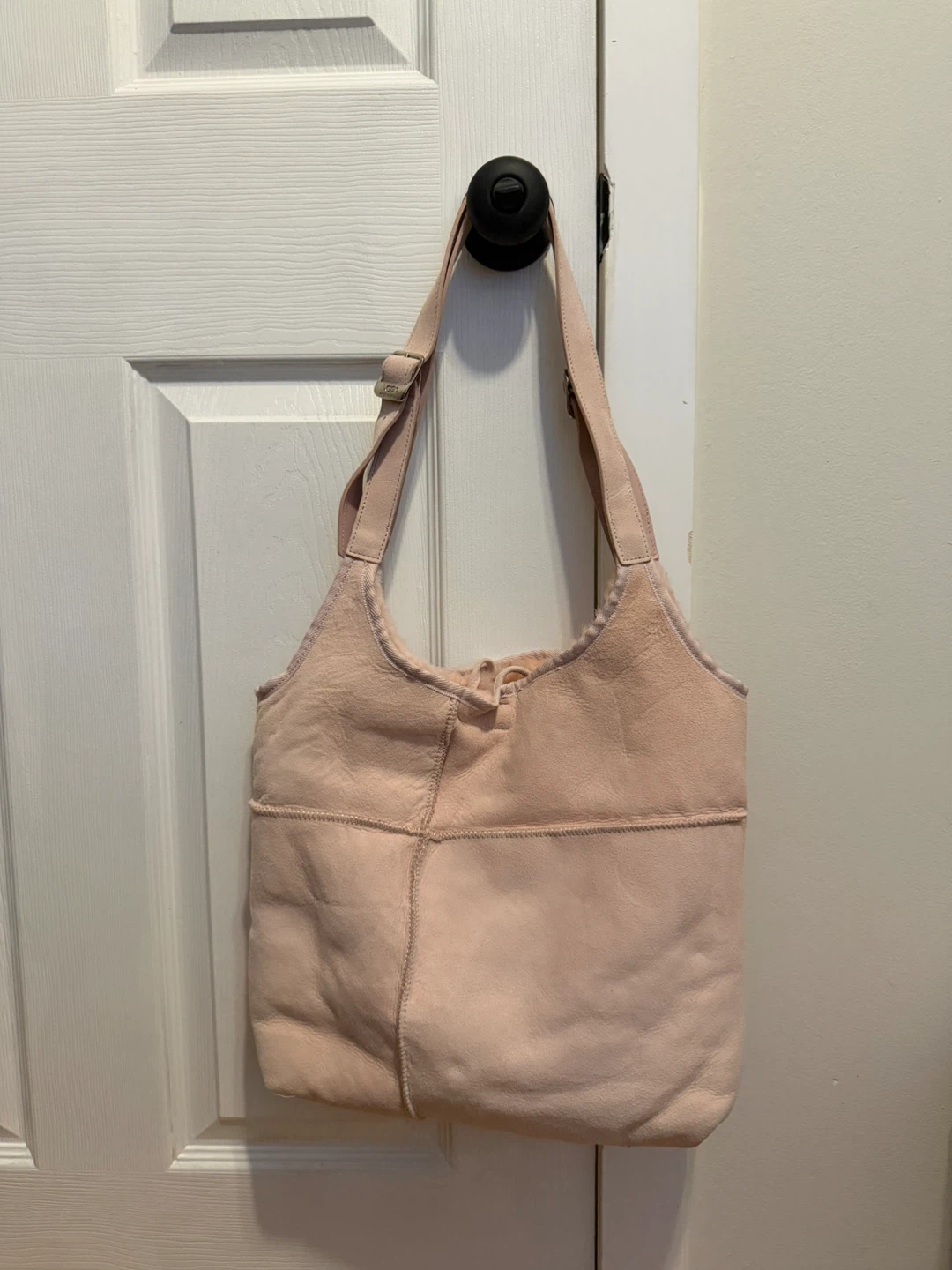 Ugg Australia Pink Suede Hobo Bag with Pouch - photo 2