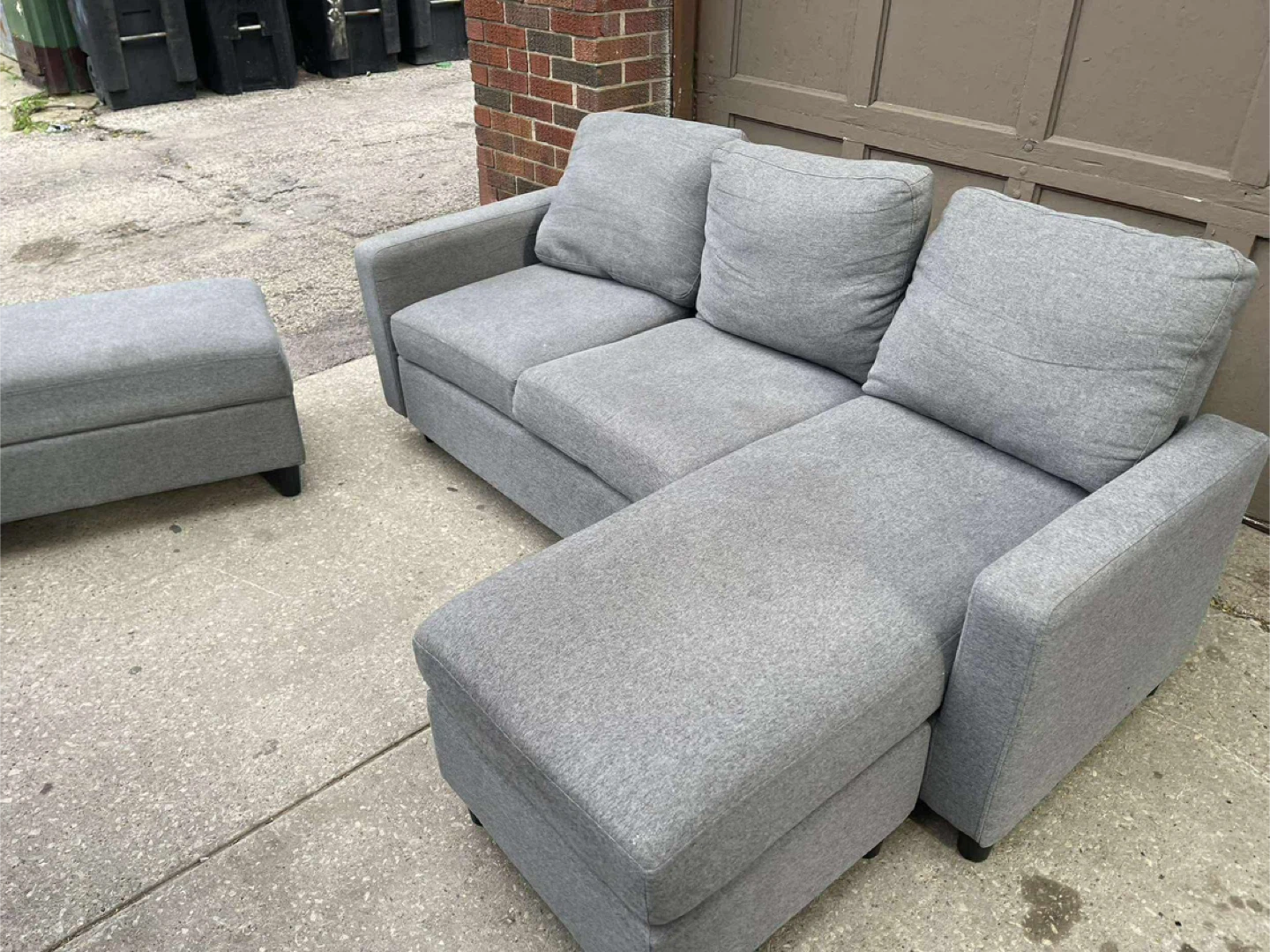 L sofa with delivery