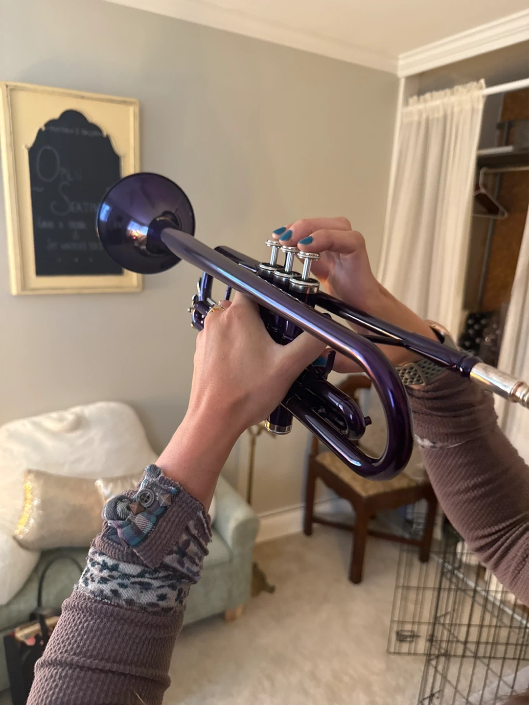 Mendini Purple Trumpet - photo 4
