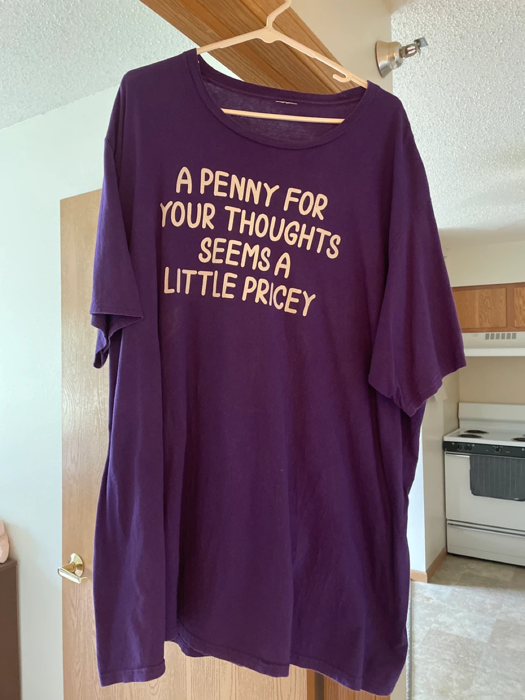 Purple T-Shirt - A Penny For Your Thoughts - photo 2