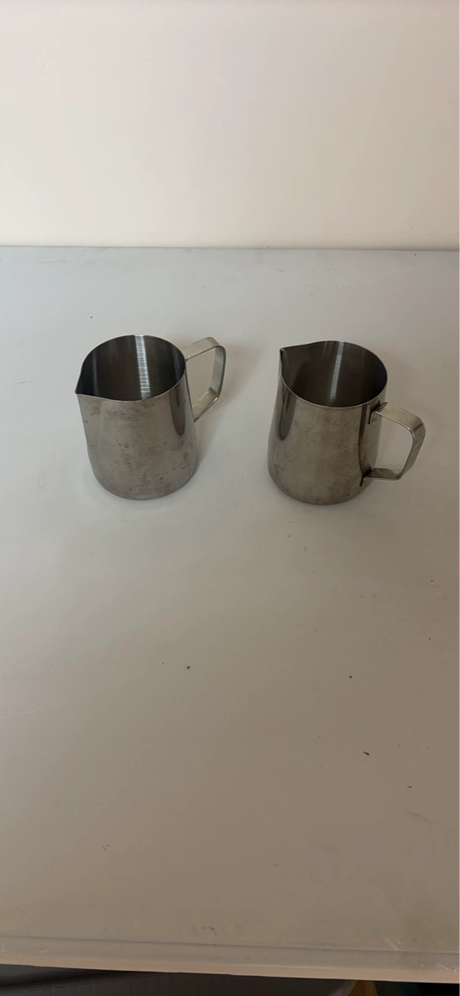 Set of 2 Stainless Steel Milk Frothing Pitchers - photo 3