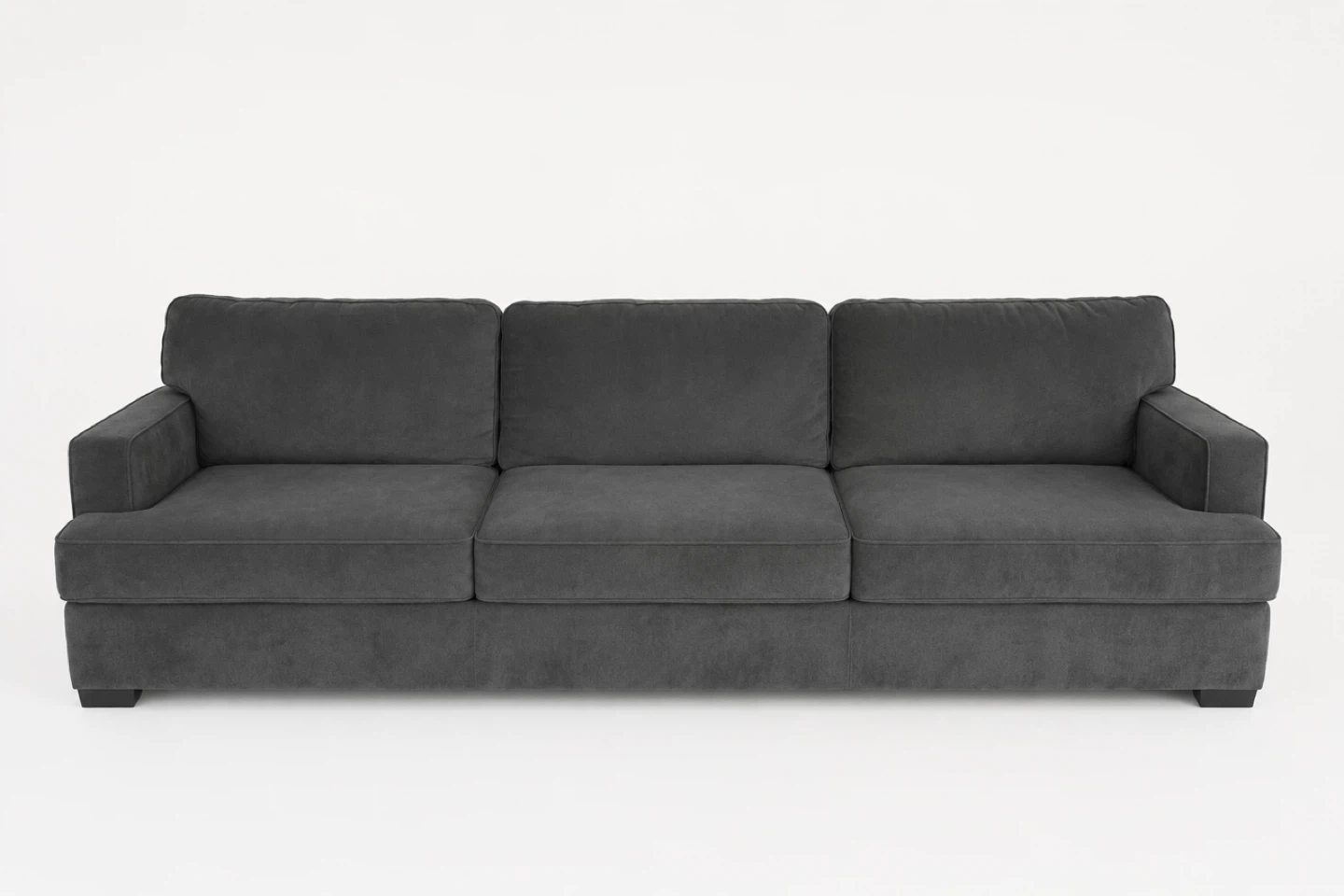 Dark Grey Loveseat Sofa - photo 2