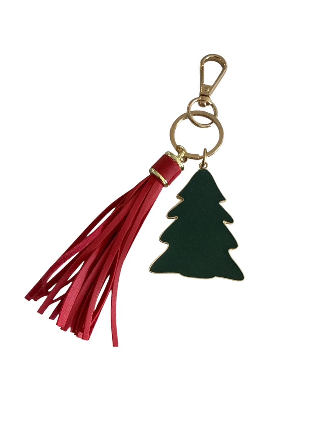 Christmas Tree Tassel Keychain