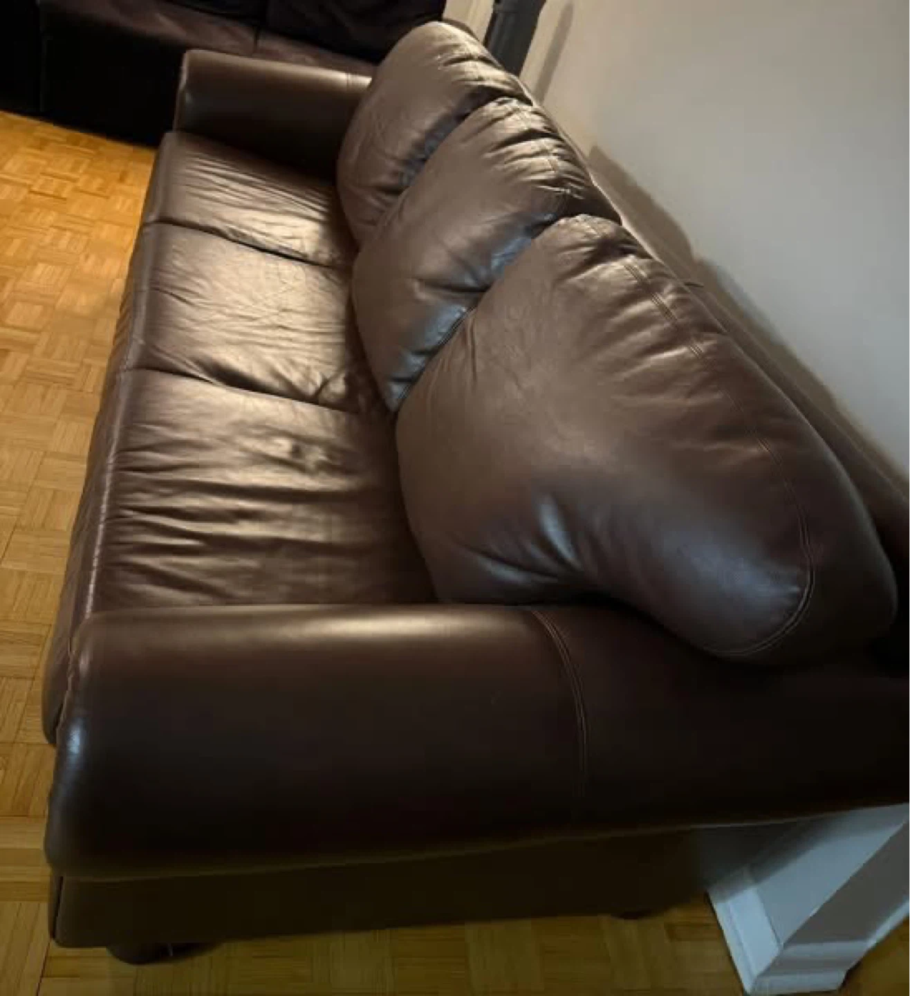 Brown Leather Sofa