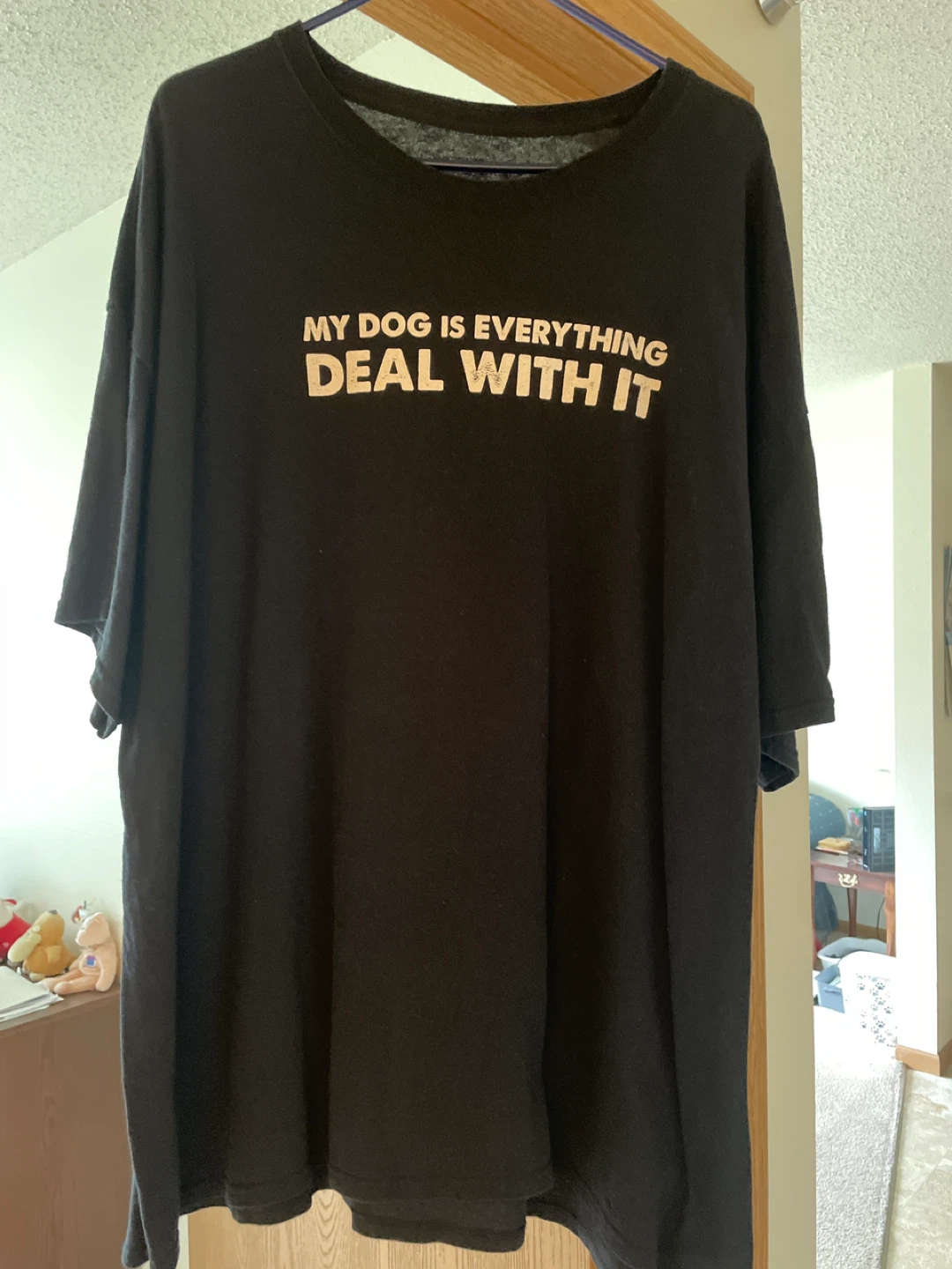 Black T-Shirt "My Dog Is Everything Deal With It" - photo 2