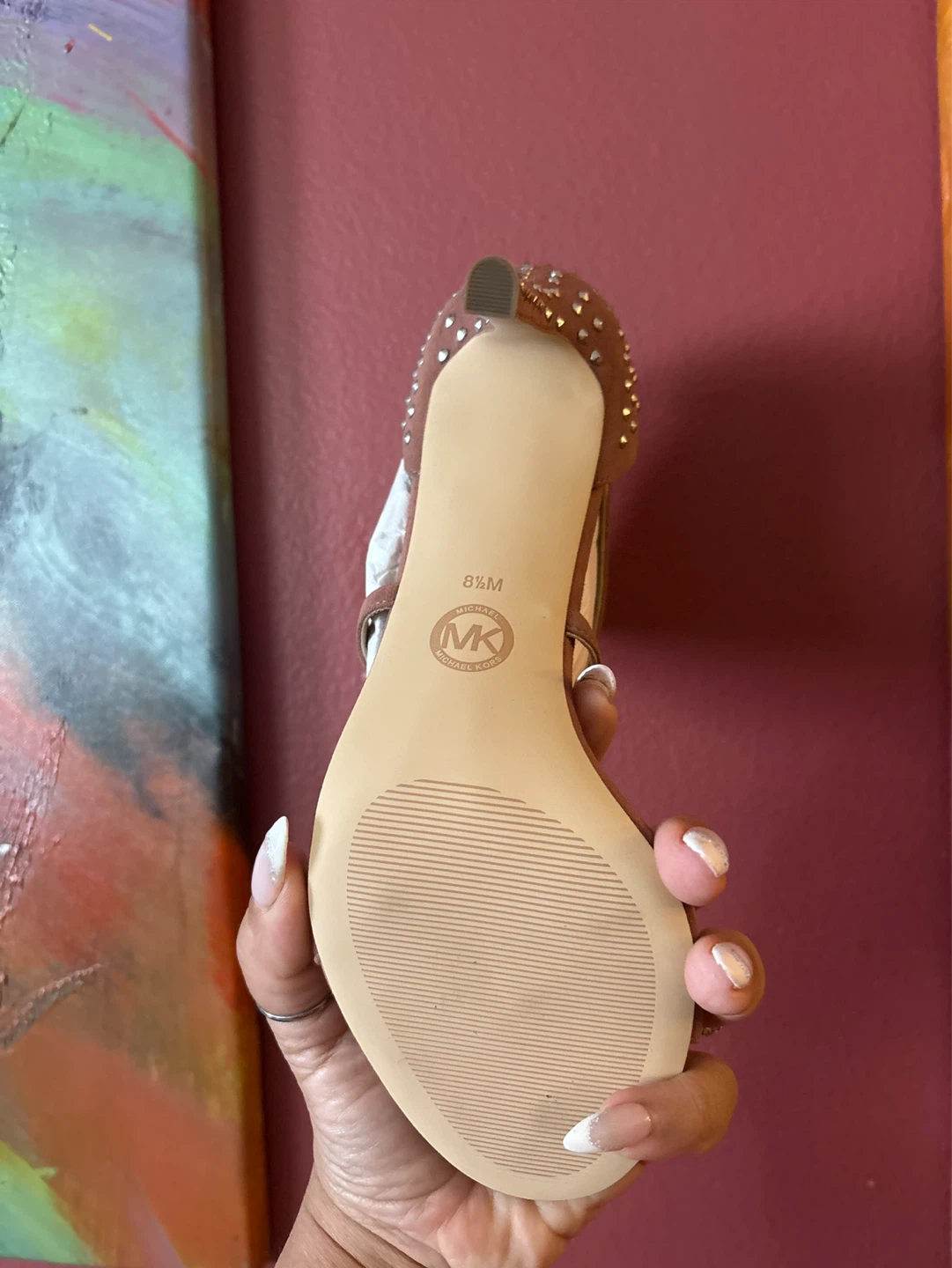 New Michael Kors   Raquel Sandel Dusty Rose - photo 4