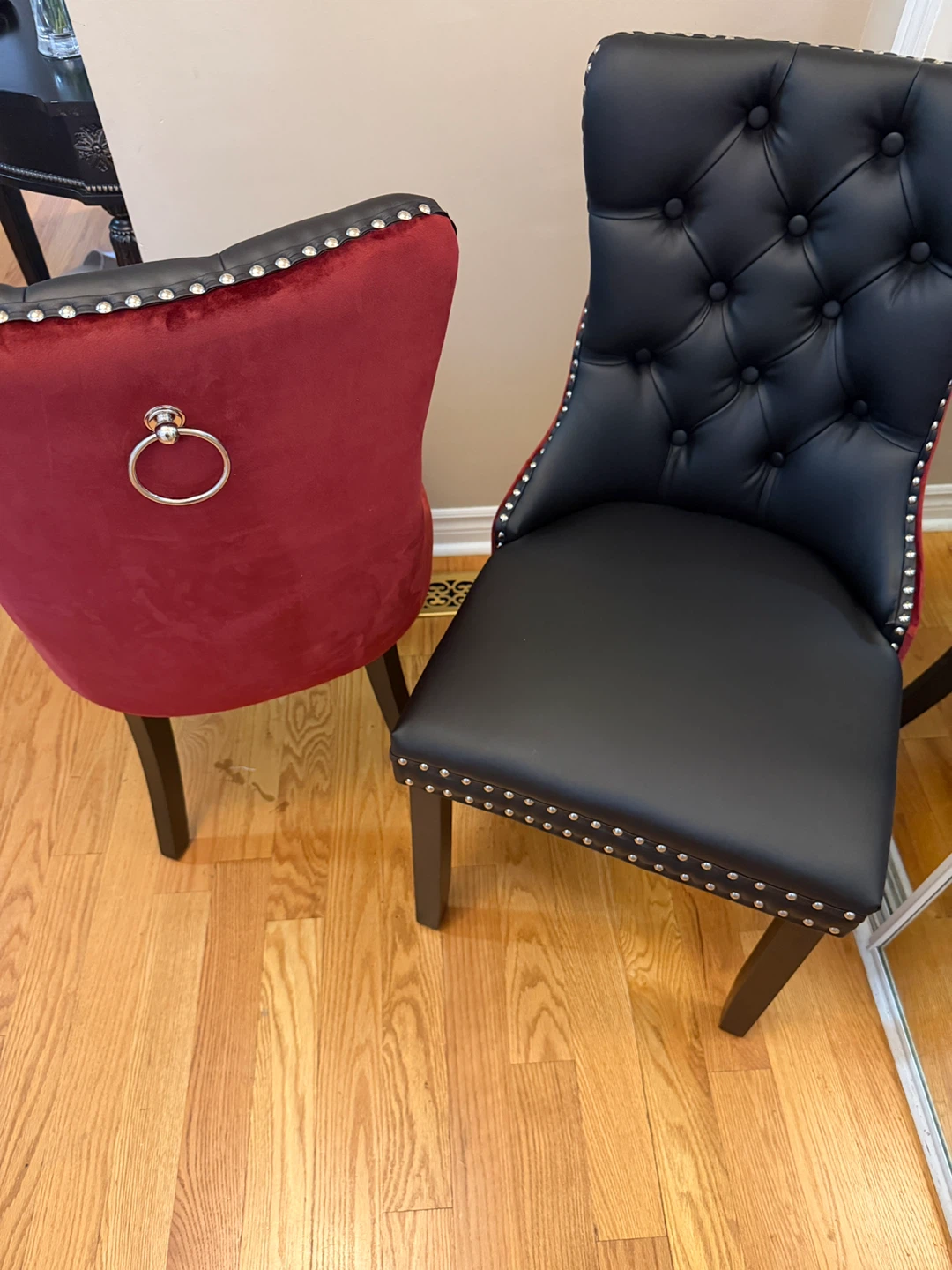 Velvet Dining Chairs - Set of 2 Brand New - photo 2