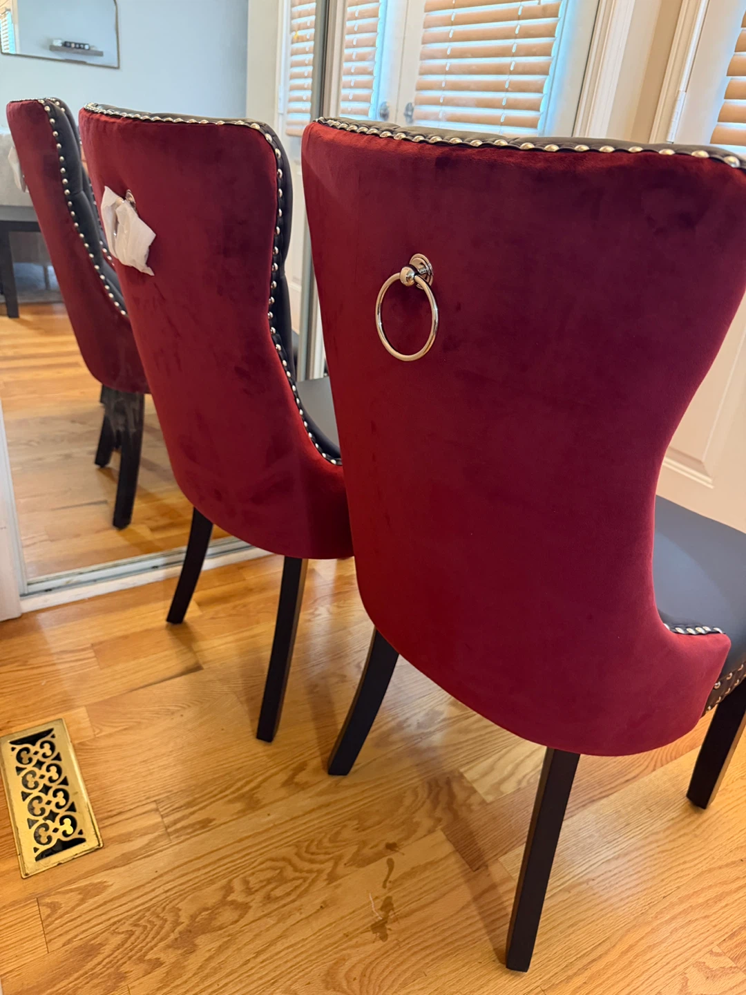 Velvet Dining Chairs - Set of 2 Brand New - photo 3