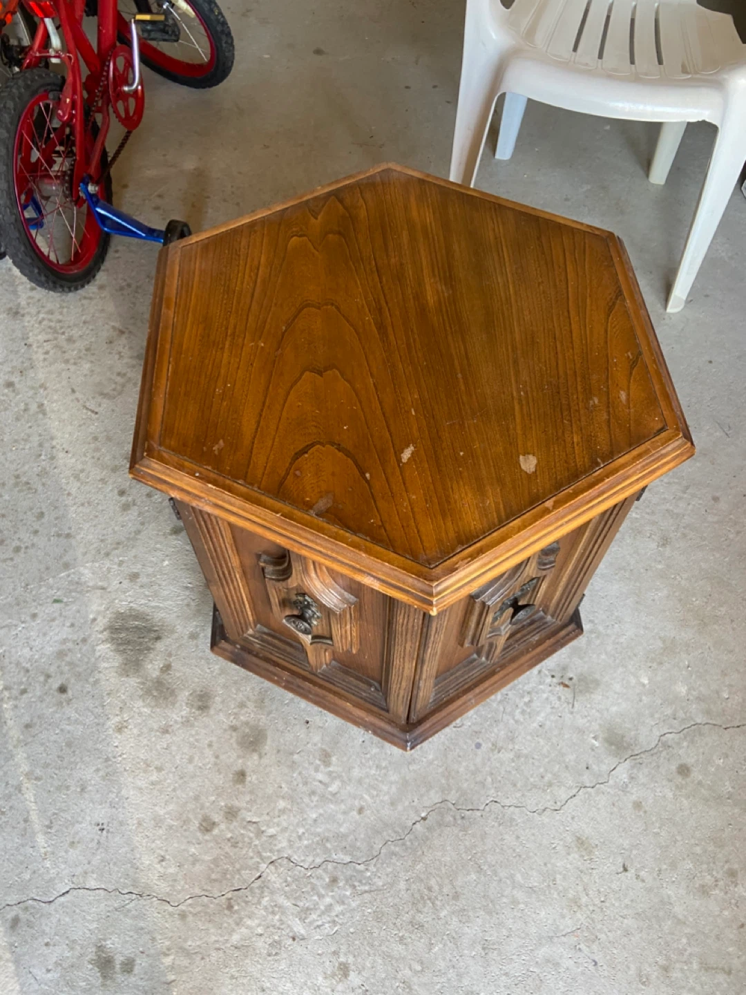 Wood side table - photo 3