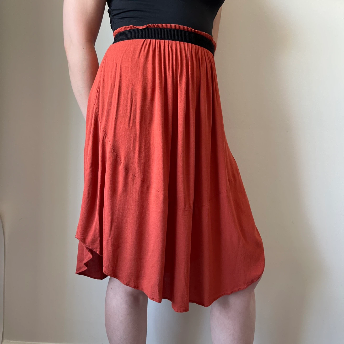 H&M High-Low Midi Boho Skirt, Size 4 - photo 3