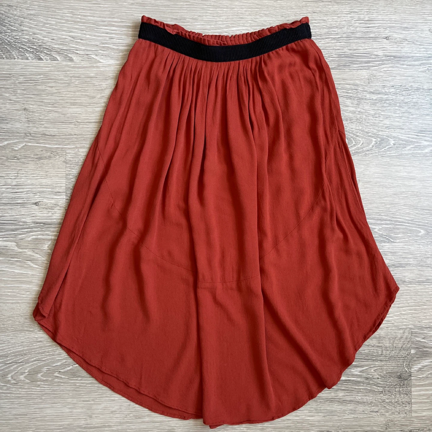 H&M High-Low Midi Boho Skirt, Size 4