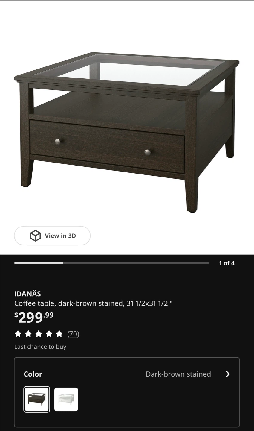 Ikea coffee table