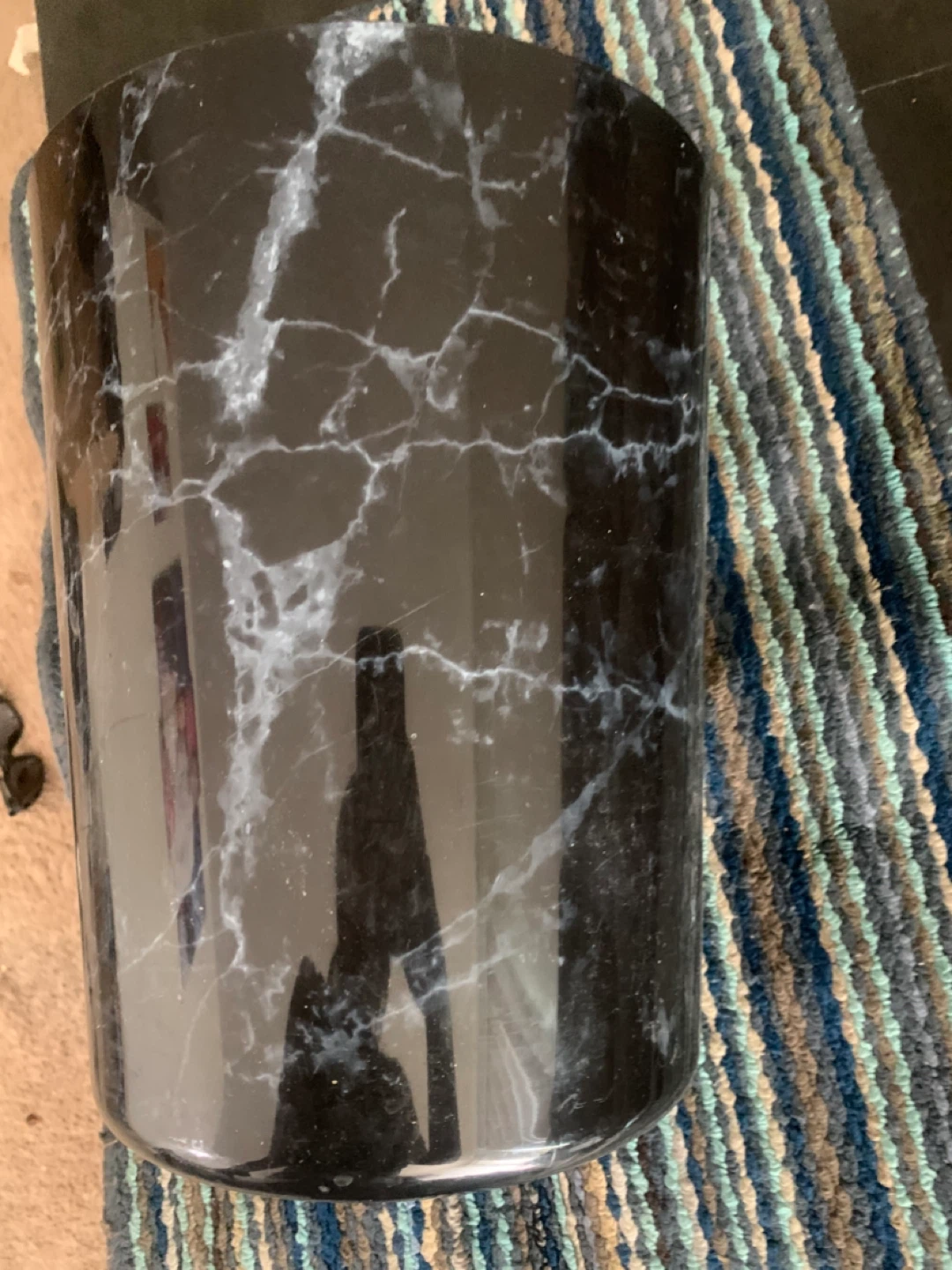 Mainstays 11.4 Litre Waste Can and bathroom mat