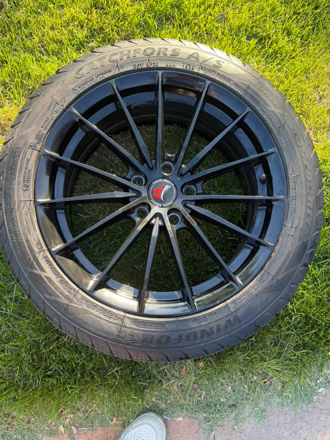 Black Alloy rims with Windforce Tires