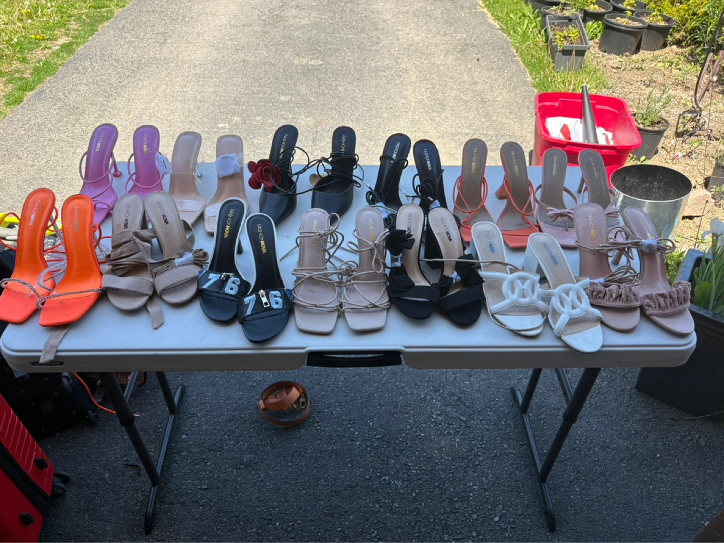 Fashion, nova shoes, heels, size 9 women’s