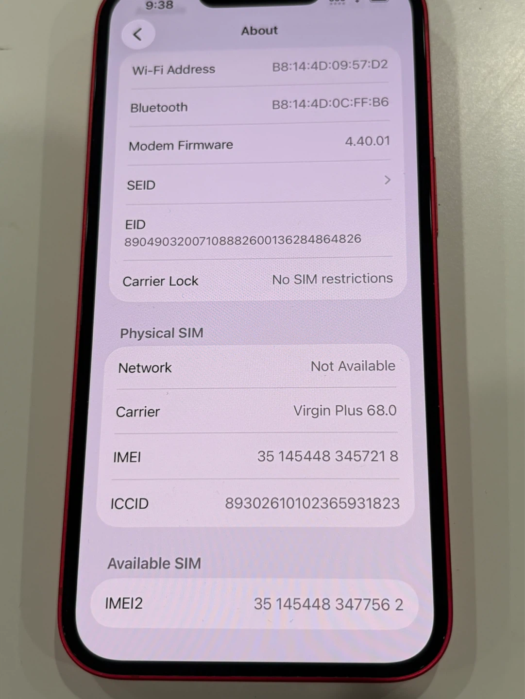 iPhone 14 128GB – 88% Battery – Unlocked – PRODUCT RED - photo 4