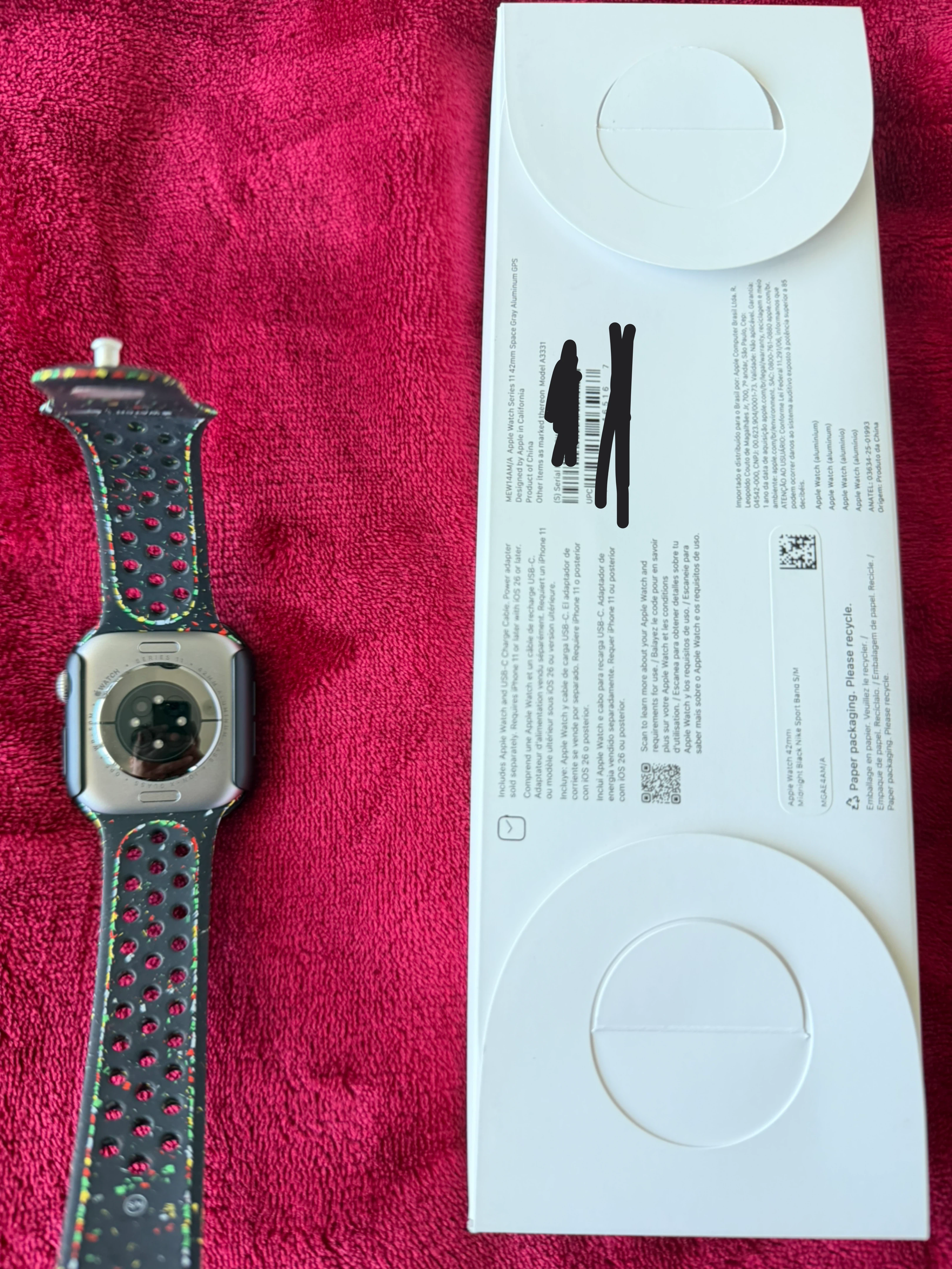 Apple Watch 11 42mm Space Grey, Black Nike Sport Band - S/M - photo 2