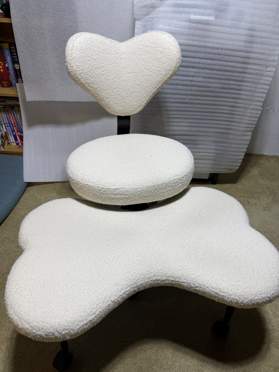 Cream Cross-legged Chair