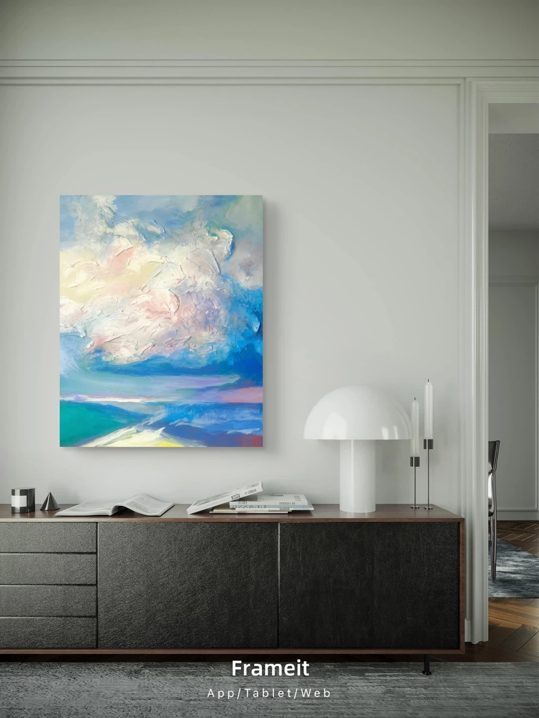 Large Abstract Painting with texture