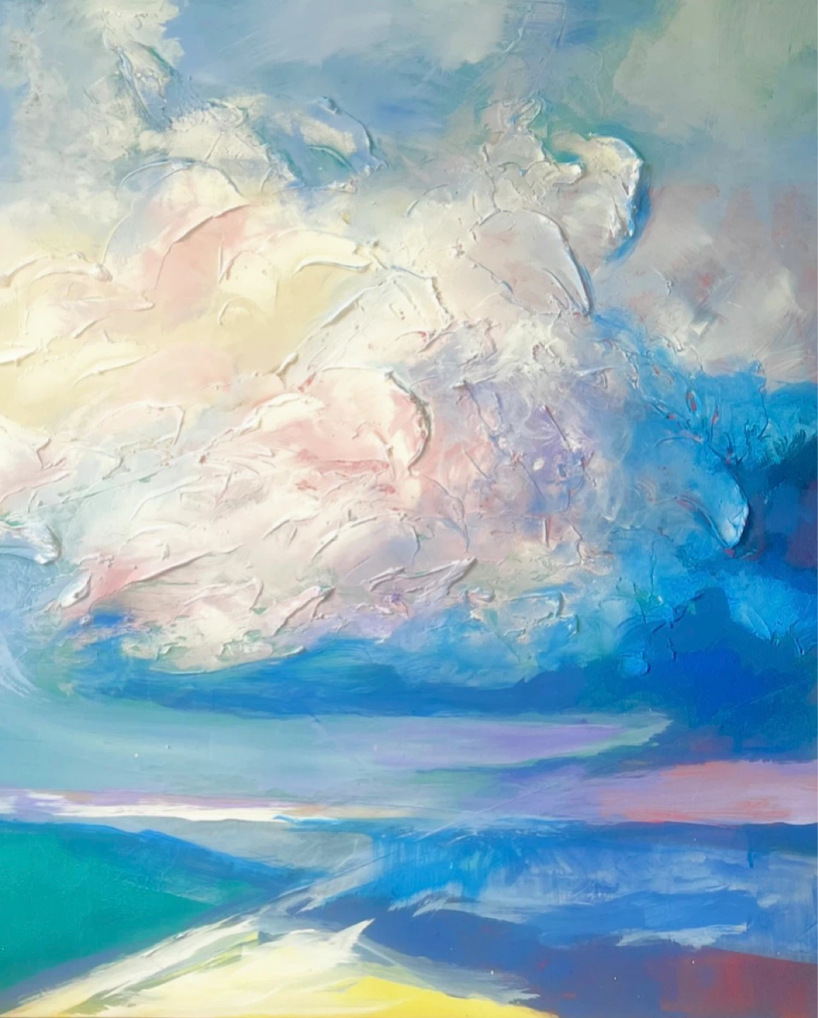 Large Abstract Painting with texture - photo 2