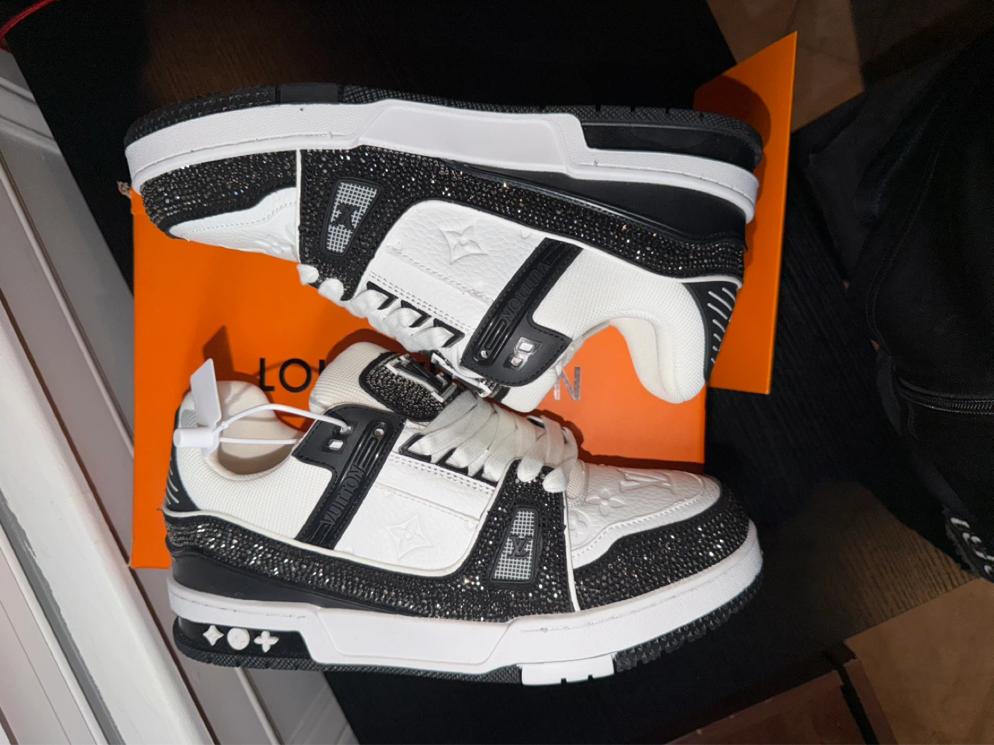 Louis Vuitton Rhinestone Sneakers - photo 3