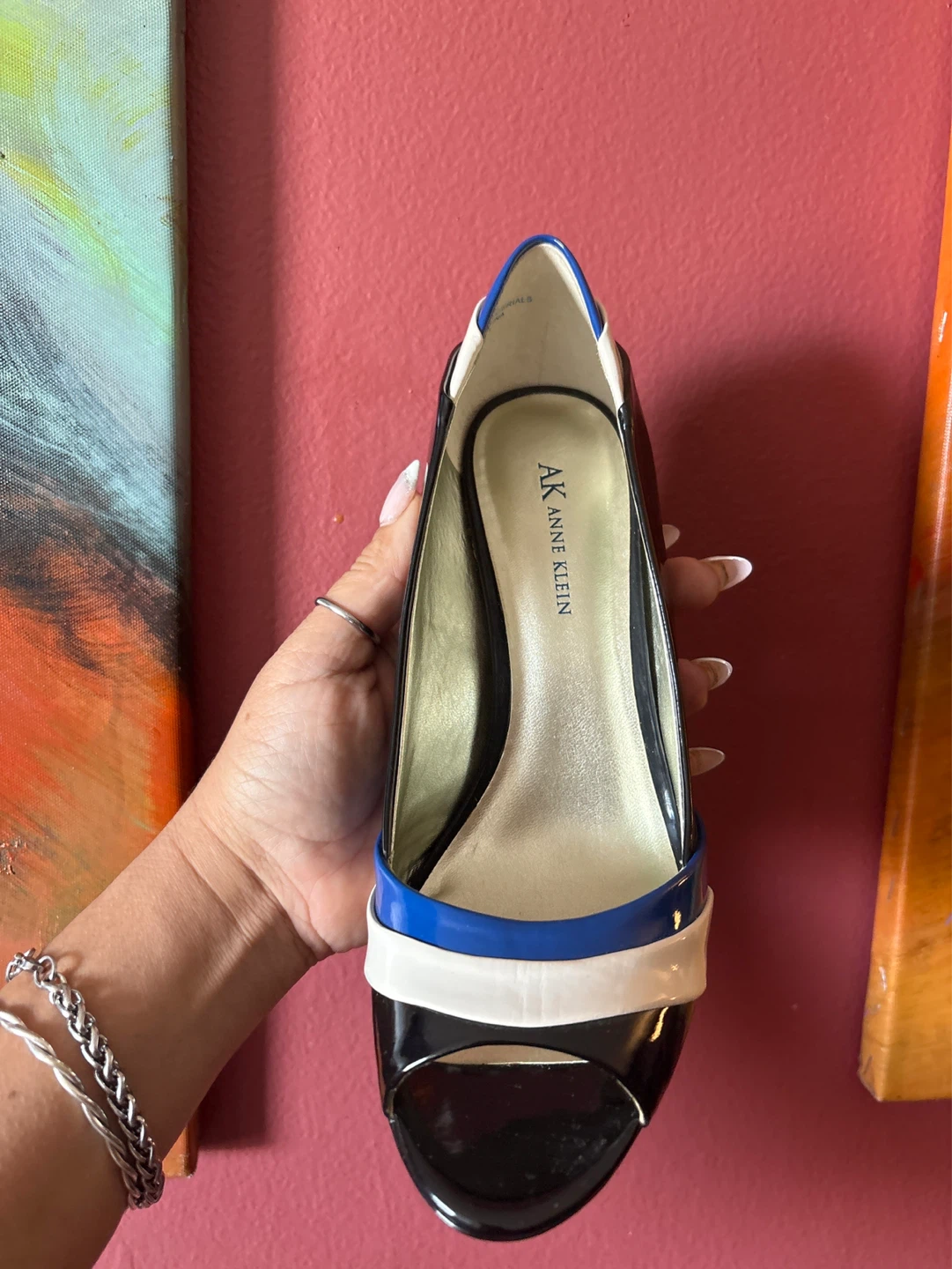 New Anne Klein Women's Peep-Toe Heels