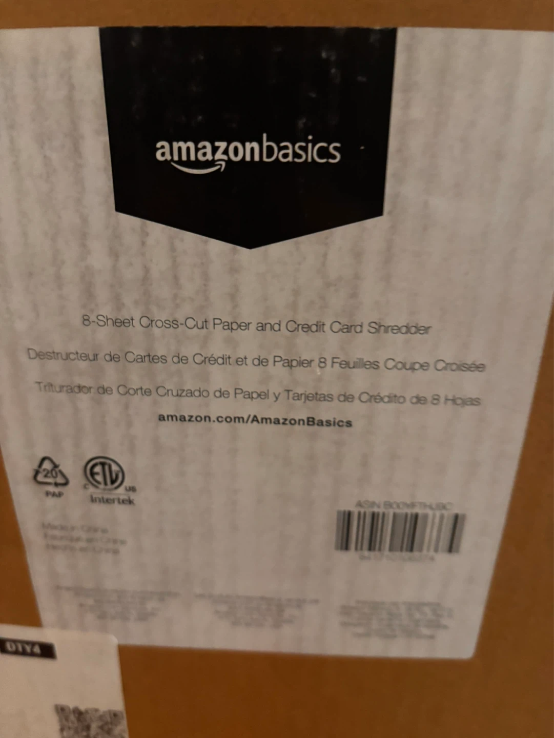Amazon Basics 8-Sheet Cross-Cut Paper Shredder - photo 3