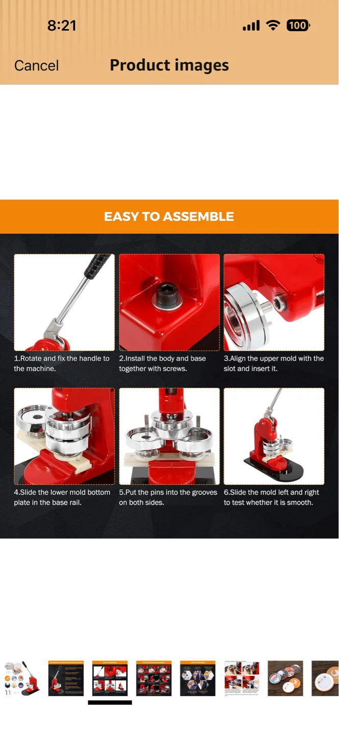 Red Button Maker Machine - photo 4