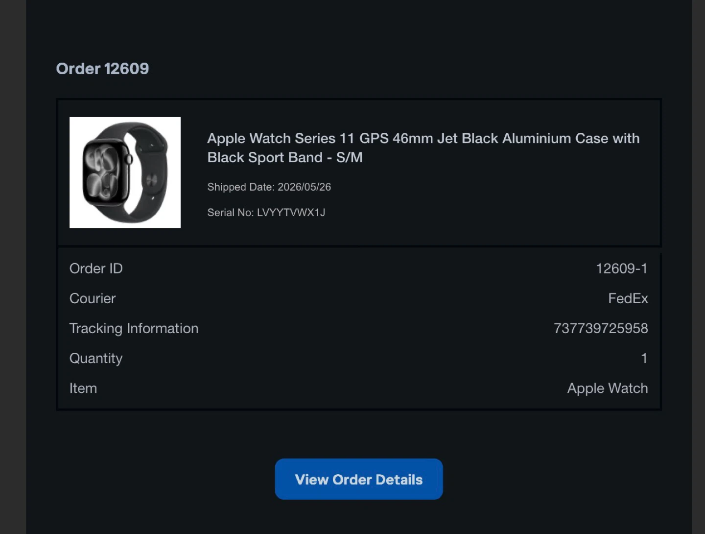 Apple Watch Series 11 GPS 46mm Jet Black Aluminium - photo 2