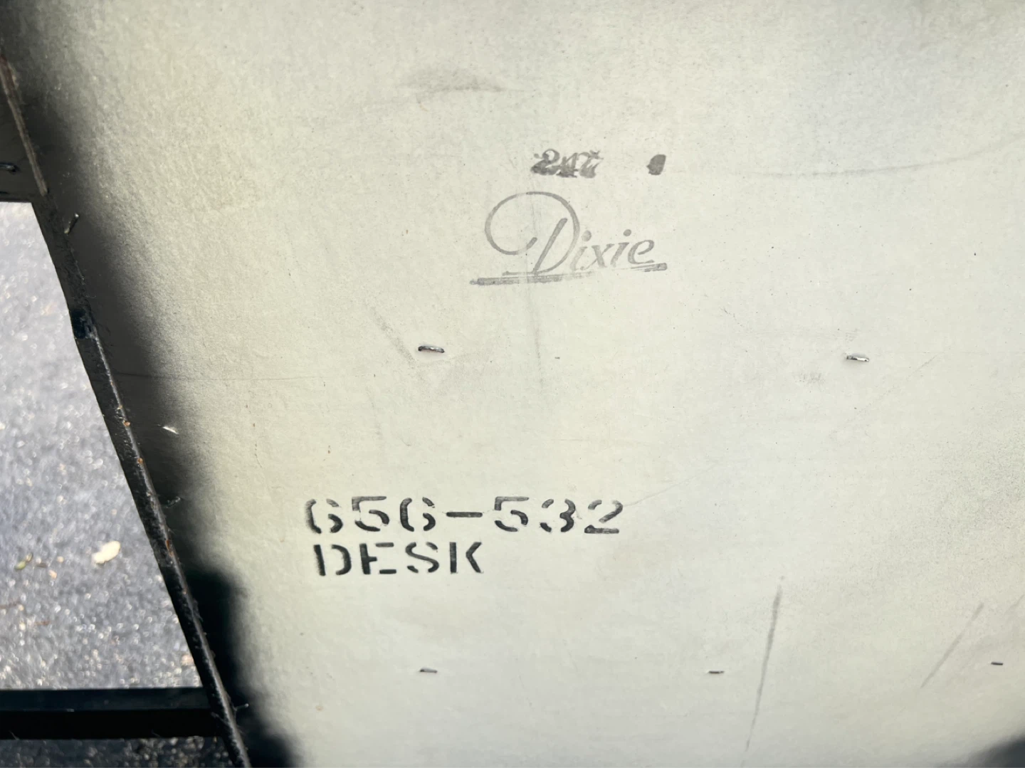 Dixie Desk with laminated Marble style Top - photo 3