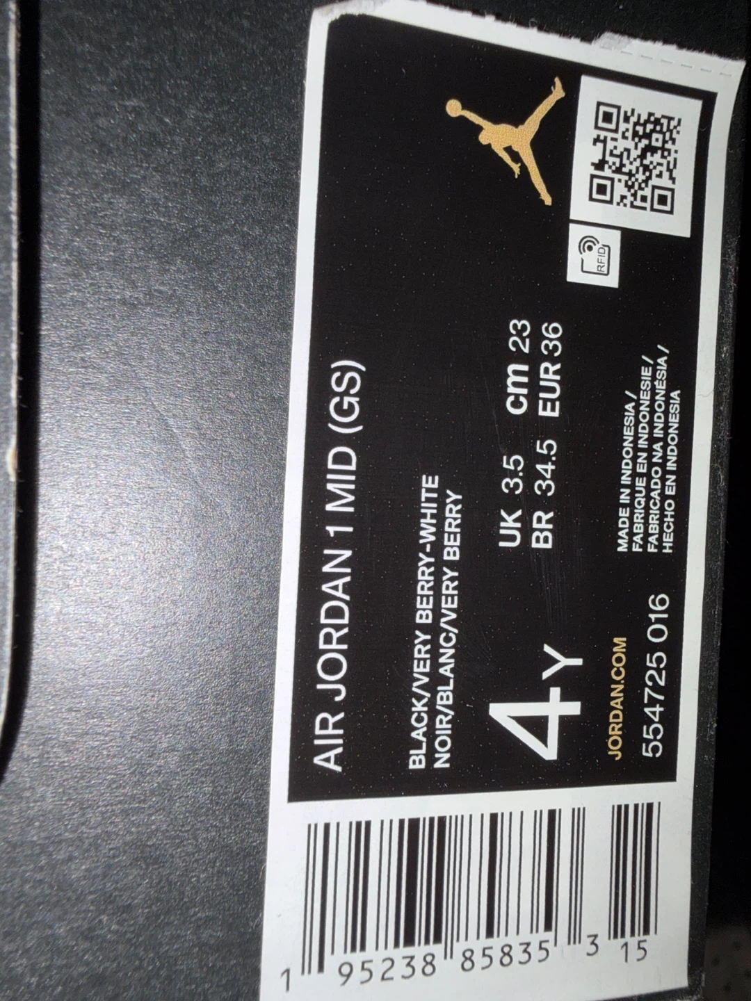 Jordan Shoes - Size US 4Y (uS)- 3.5 (UK) 36 (EUR)🏆 - photo 4