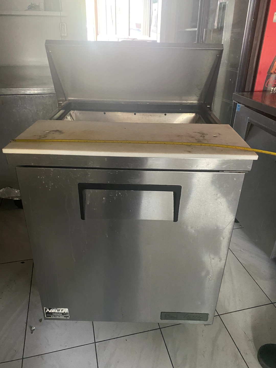 True brand commercial stainless steel refrigerator