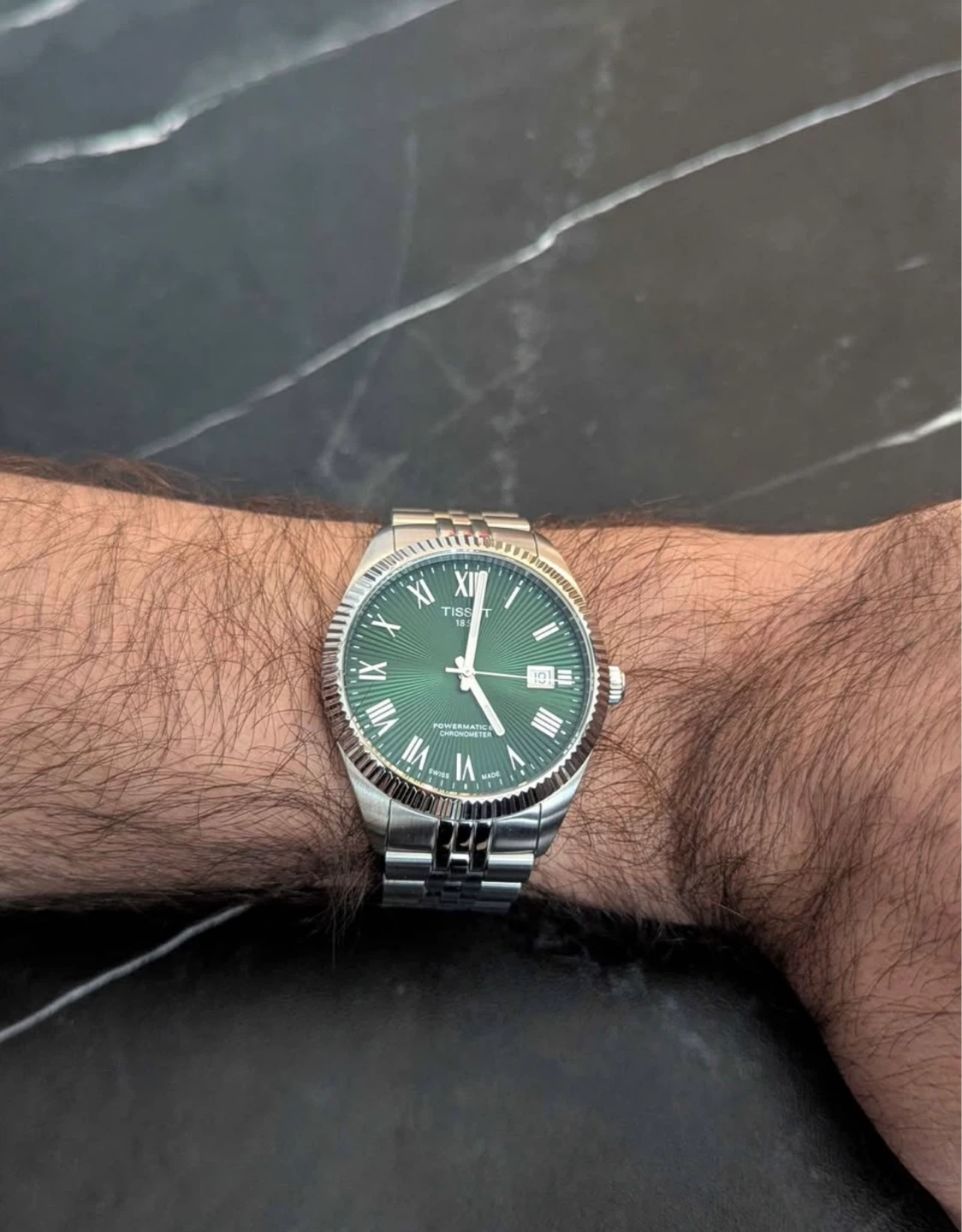 Tissot Powermatic 80 Watch - Green Dial COCs certified - photo 4