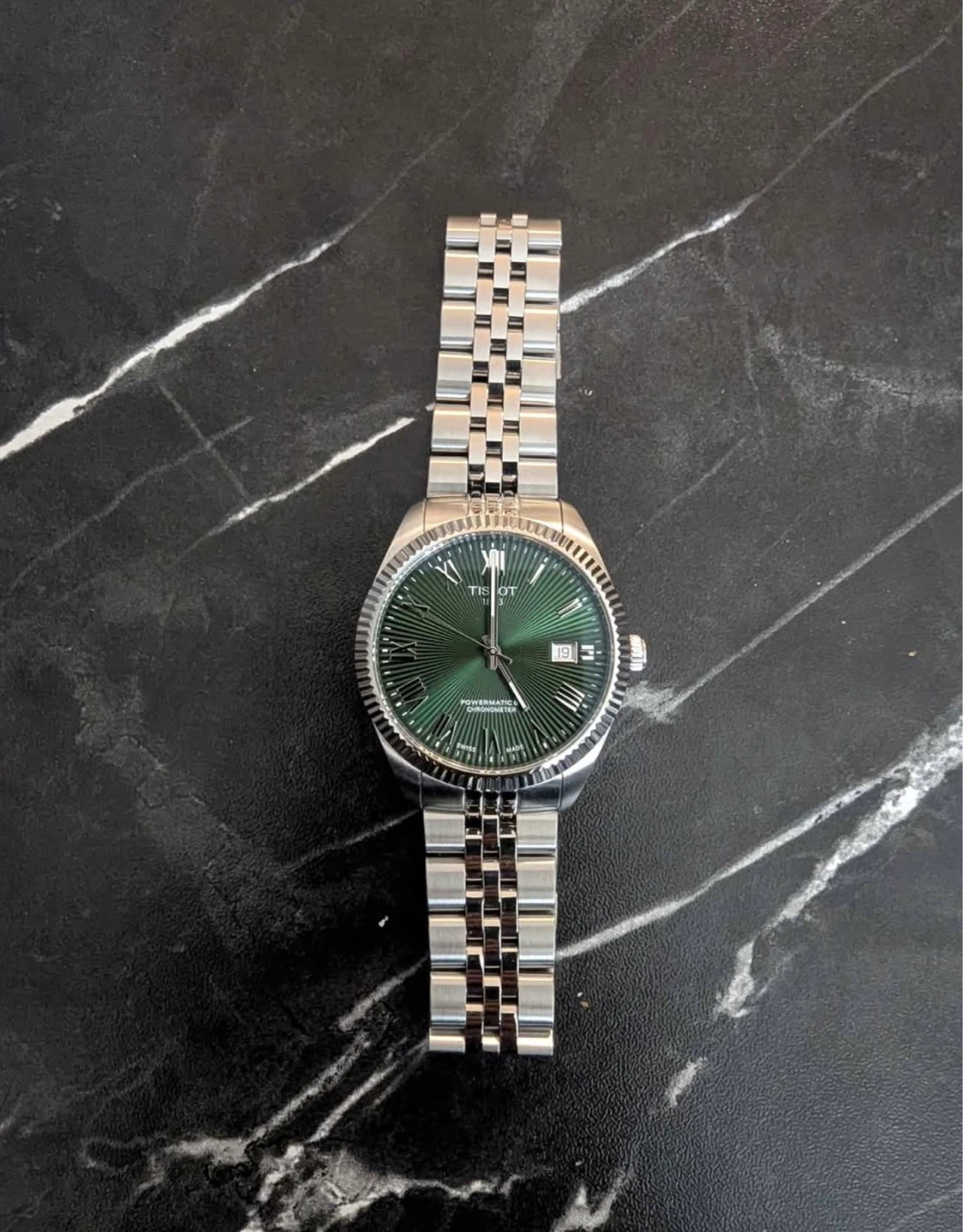 Tissot Powermatic 80 Watch - Green Dial COCs certified - photo 3