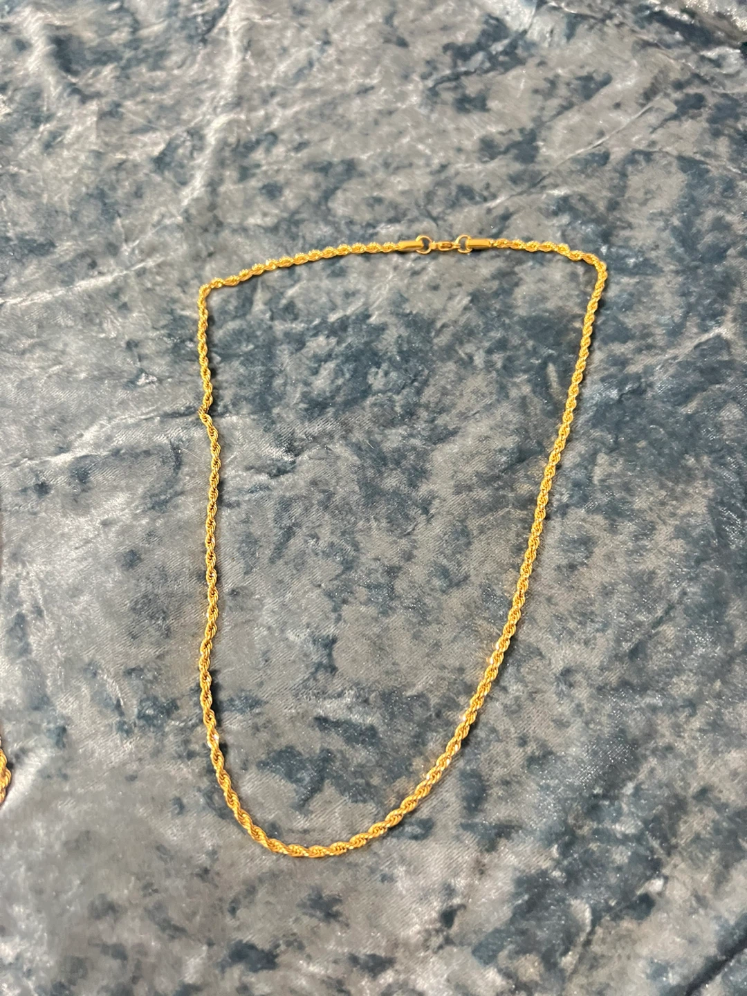 16 inch rope chain 14k gold bonded over precious metal.