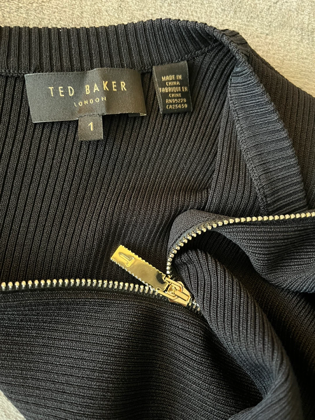 Ted Baker Black Dress with Tweed Skirt Size 4 US - photo 3